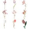 Resin Tulip Brooch for Women Unisex Rhinestone Flower Pin Pearl Plant Lapel Pin Banquet Party Backpack Gifts Jewelry Accessories
