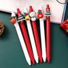 Kawaii Christmas Gel Pen Cute Christmas Tree Reindeer Santa Snowman Gift 0.5mm Black Neutral Pens School Office Stationary