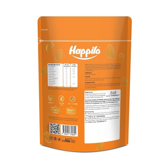 Happilo Natural Popular Californian Almonds 200g, Rich In Nutrients, Versatile Snack, High In Protein and Fiber