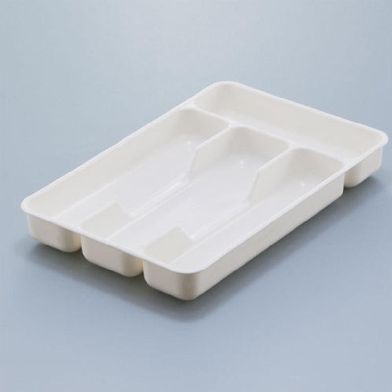 2pcs Tableware Organizer Cutlery Storage Tray Kitchen Drawer Separation Finishing Rack Storage Box Spoon Fork Silverware