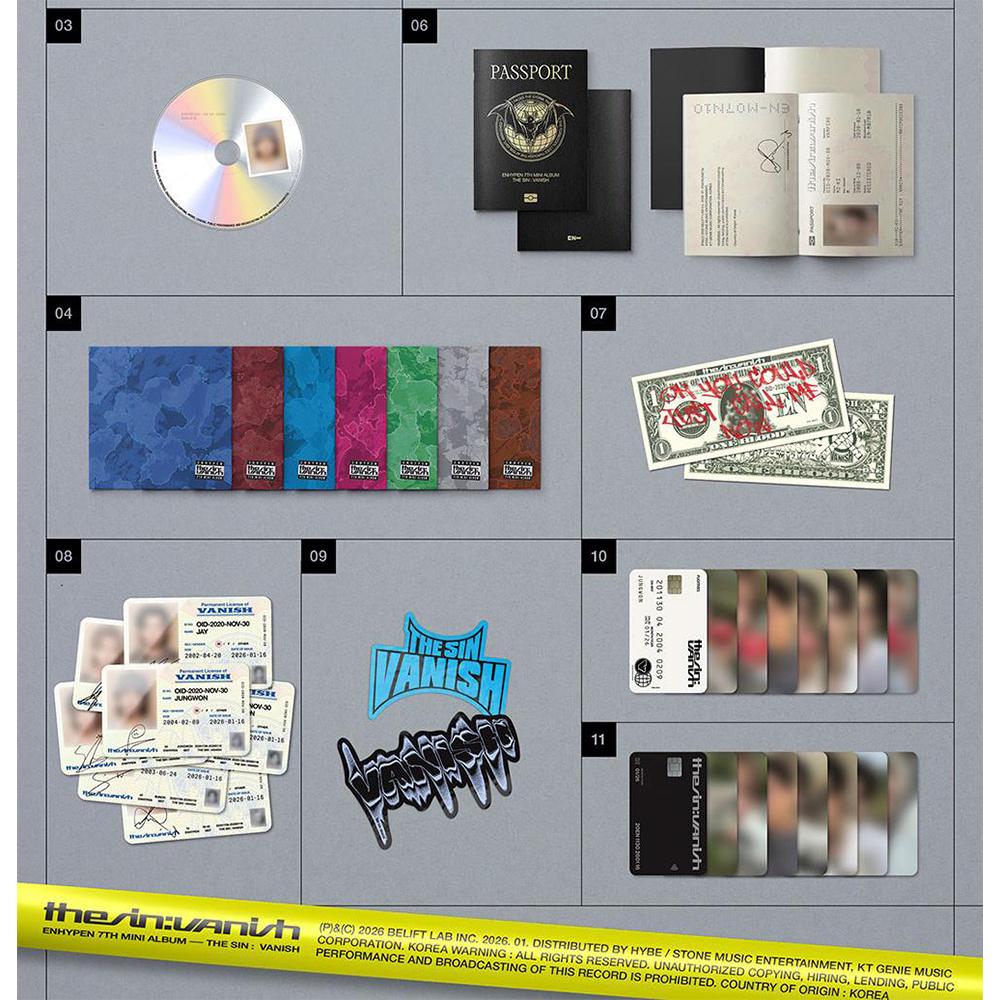 [предзаказ] ENHYPEN 7-й мини-альбом - THE SIN : ИЗЧЕЗНУТЬ (БЕГЛЕЦЫ Вер.)