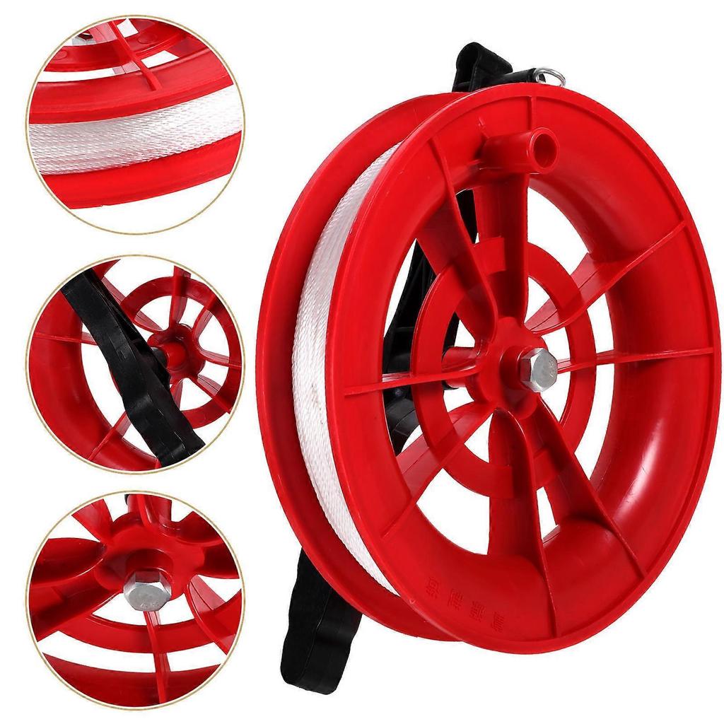 Kite with Rope Winder Handle Outdoor 2Pcs