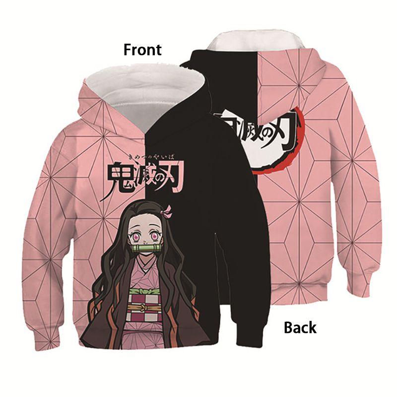 Anime Demon Slayer Kimetsu No Yaiba 3d Hoodie Men Women Pullover Hooded Top Soft Breathable Fabric