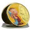 Classic Characters In American Comics, Gold Plated Colorful Commemorative Coins Around Comics, Anime Children's Souvenirs