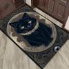 Majestic Black Cat Rug for Cozy Living Spaces - Intricate Design, Soft Fabric, Ideal for Pet Owners | Animal Themed Decor