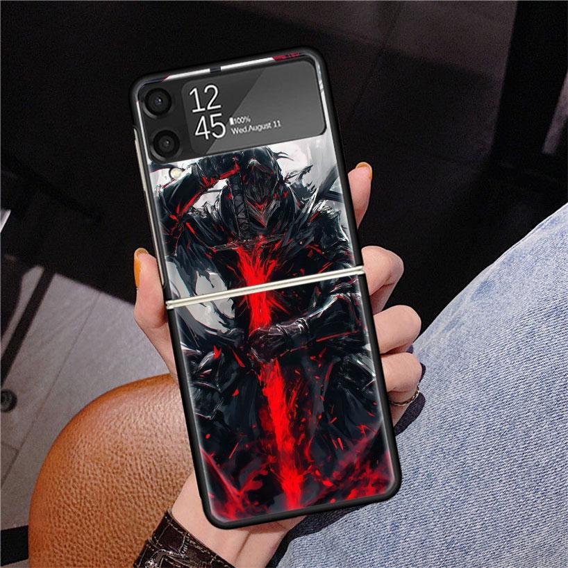 Чехол для телефона с принтом аниме G-Guts B-Berserks для Samsung Z Flip 7 6 5 4 3 Galaxy ZFlip7 ZFlip6 ZFlip5 ZFlip4 ZFlip3 5G