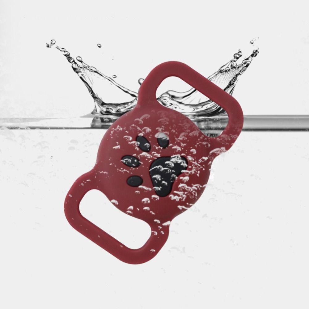 Silicone Protective Sleeve Waterproof Pet Tracker Protective Case Dog Collar Holder for Airtags