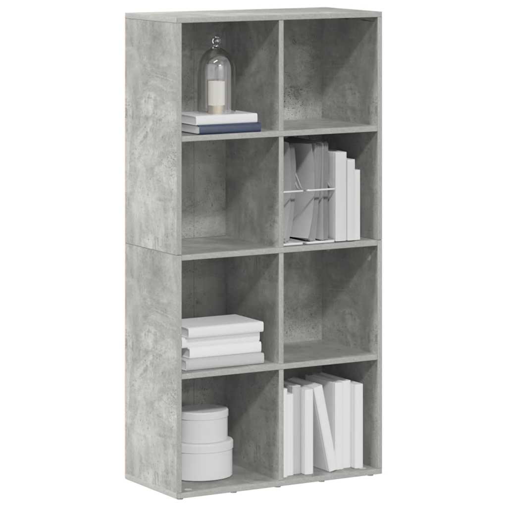 Bookshelf Sideboard Concrete Grey 66*30*130 cm Wood Based Material