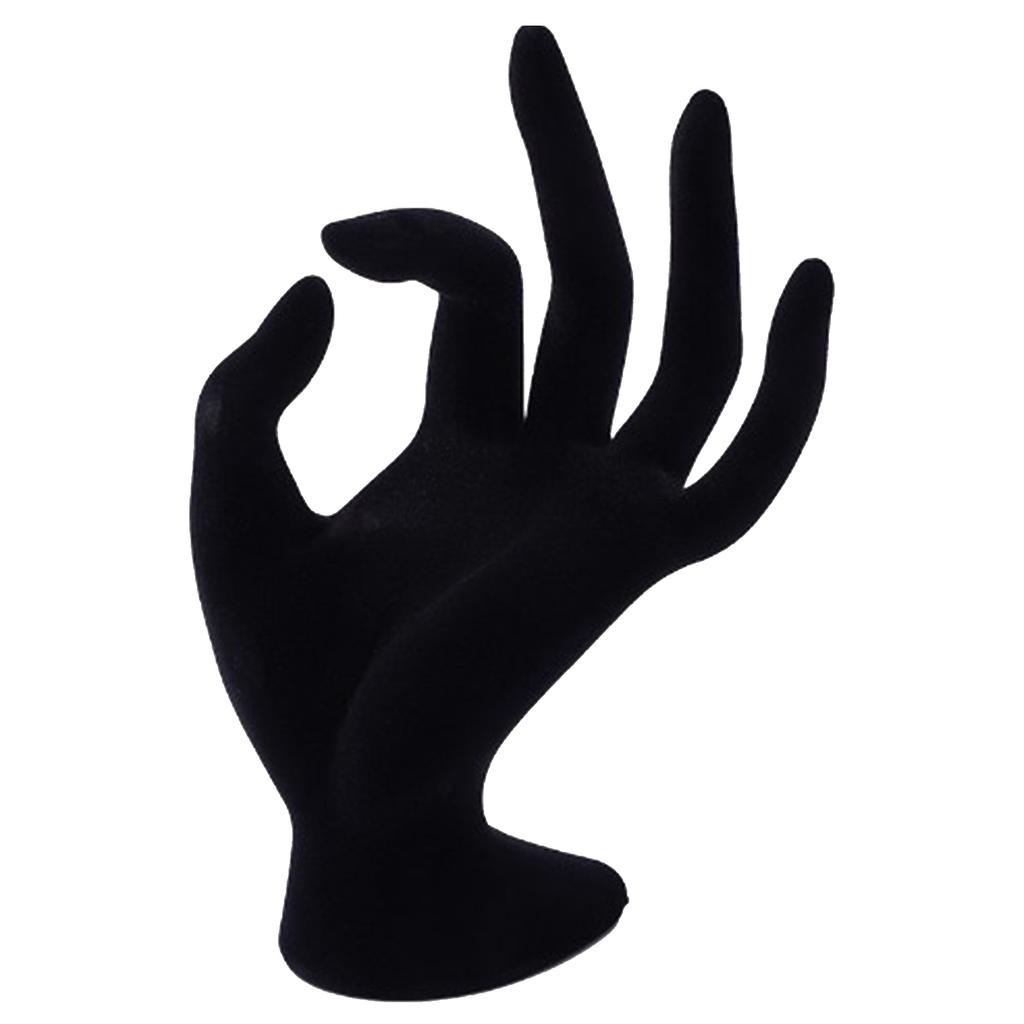 Mannequin Hand Jewelry Display Holder Stand Store Resin Black Elegant Bracelet Necklace Ring