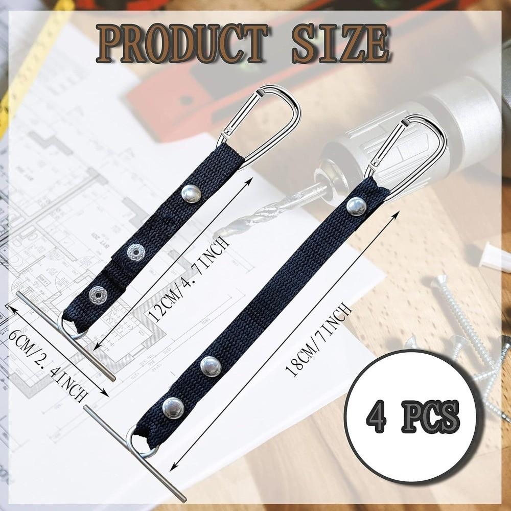 4PCS Adjustable Tool Belt Tape Thong Waist Mounted Tape Dispenser Electrical Tape Holding