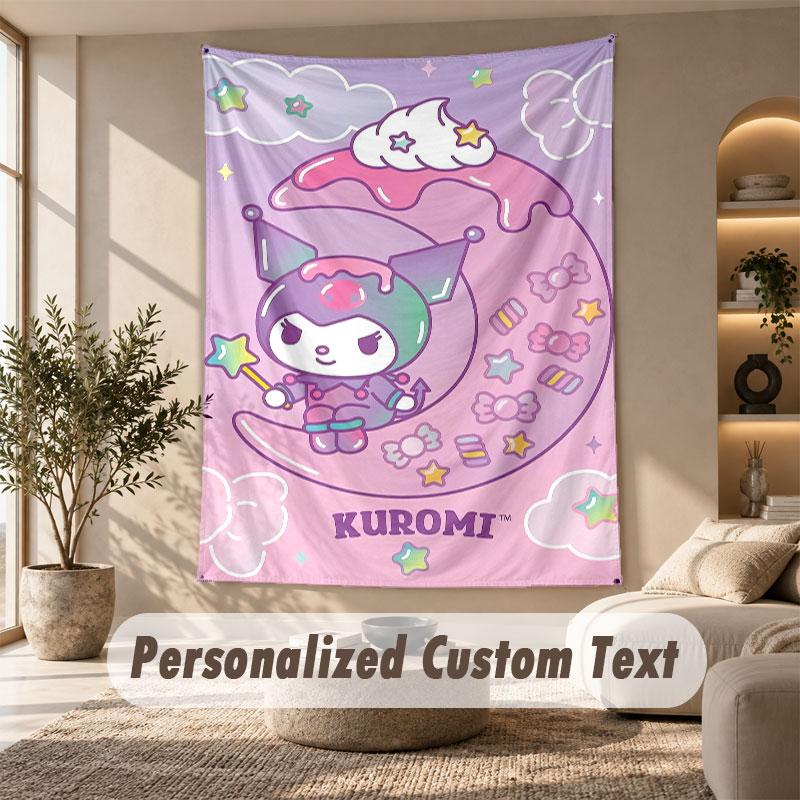 Wall Hanging Tapestry Art Cloth Bedroom Room Background DecorKuromi