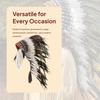 Indian Feather Headdress Hat Headband for Roles Play Burlesque Fancy Dress Party