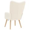 Cream Armchair 62 x 67 x 95.5 cm Sherpa Fabric