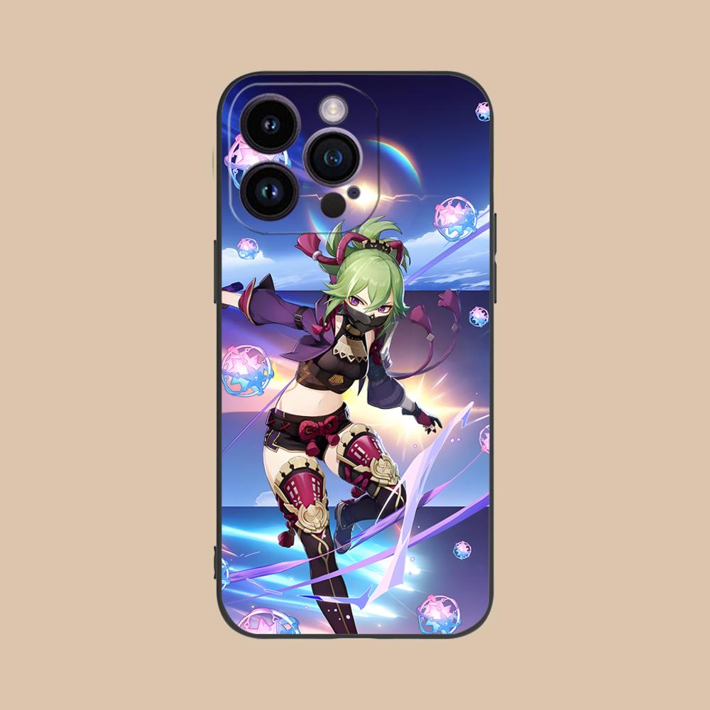 Игровой чехол для мобильного телефона GI Kuki Shinobu для iPhone 17 16 15 14 13 12 11 X XR XS 8 7 Air Pro Max Plus Mini Цветной чехол Красивый