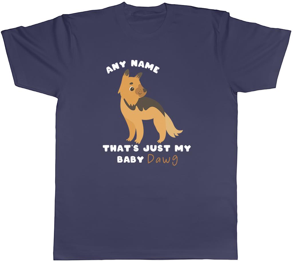 Personalised GerUnisex Shephard Baby Dawg Unisexs TShirt Tee Gift Top