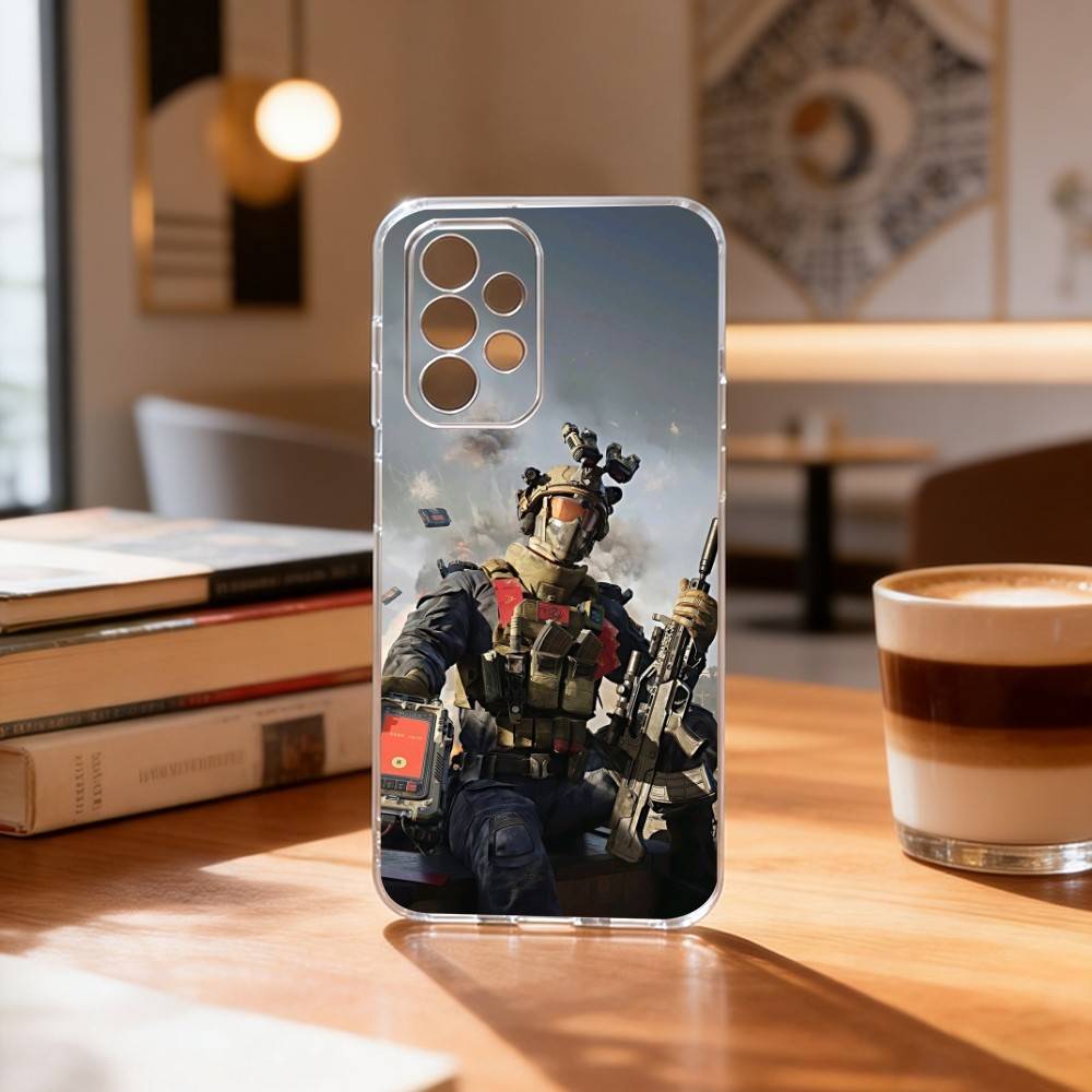 GAME D-delta force Phone Case Transparent Silicone Soft For Samsung S25,S24,S21,S22,S23,S30,Ultra,S20,Plus,Fe