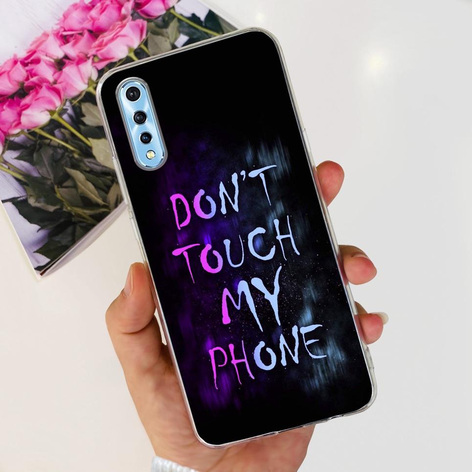 Для Vivo 1907 Vivo Y7s Y17s Чехол Задняя крышка Мультяшный Крутой стиль Животные Девичий Цветок Мода Мягкий ТПУ Силиконовый Бампер VivoY17s
