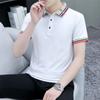 Men's Summer Polo Shirt Loose Lapel Short Sleeve T-shirt Casual Men's Short Sleeve