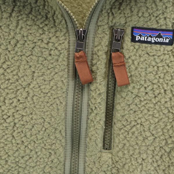 Patagonia 22801 Bore Флисовая куртка XS Хаки Для улицы Сетчатая подкладка Мужская Б/у