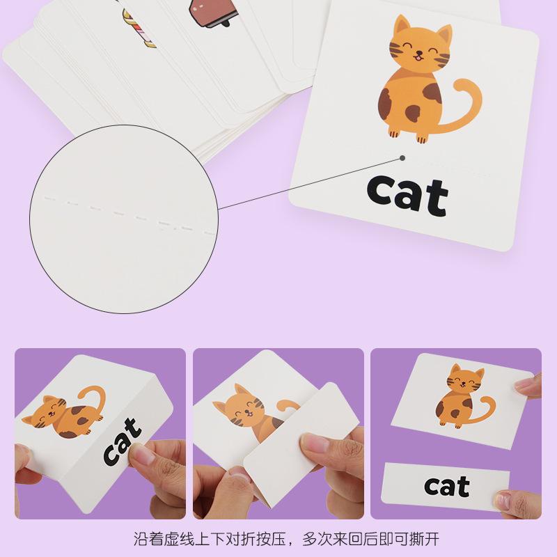 Wooden Children'S Early Education Puzzle Enlightenment Spell Word Cvc Vowel Letter Rotating Spell Word Toy