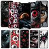 Страшный узор «Глаз Дьявола» Мягкий чехол для телефона для Samsung Galaxy S25 Edge S24 Plus S23 FE S22 S21 S20 Ultra 5G S10 Черная защитная крышка