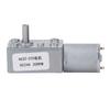 DC Geared Motor CW CCW Rotation Self Locking Speed Reduction Turbine Worm Gear Motor DC24V 30RPM