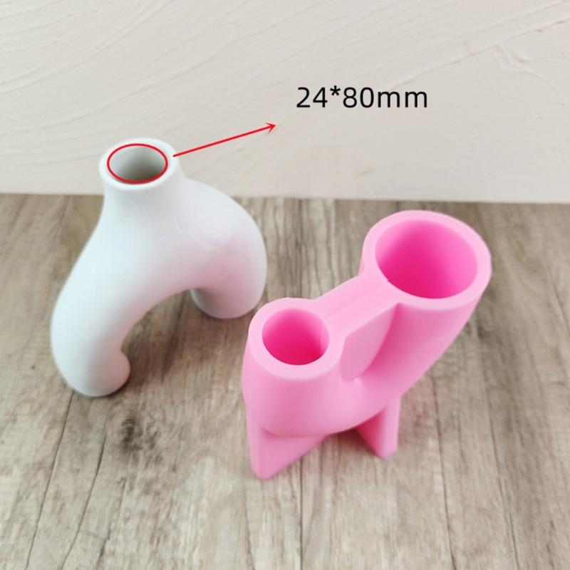 Силиконовая форма "Арка-горшок" Ваза для хранения цветов Форма для эпоксидной смолы Подходит для DIY поделок Контейнер для украшений Домашние украшения