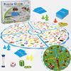 Two-in-one Child Focused Responsiveness Training Table Game Detective Finding Plane Chess