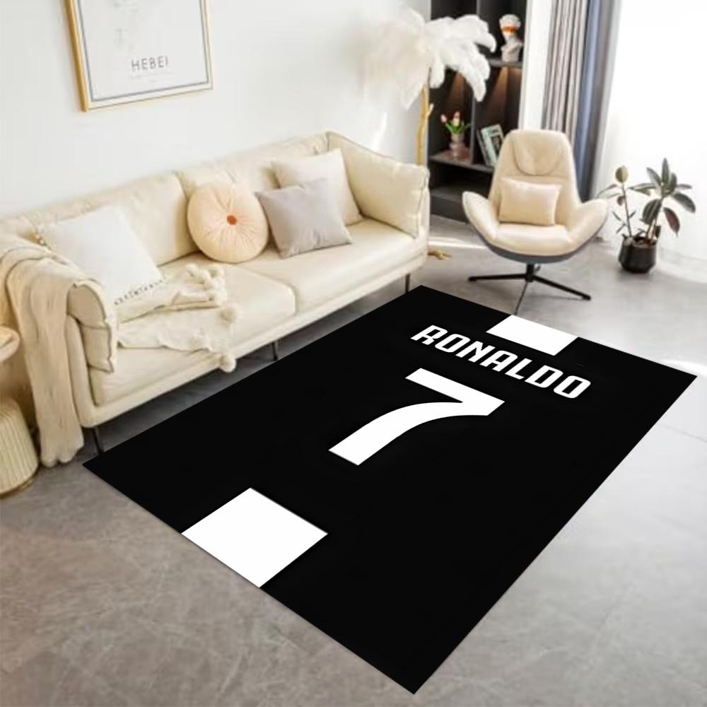 Ronaldo's Legendary Number Floor Mat Design for Kitchen Entryway Foyer Balcony Anti-slip Rug Decorate Offices Perfect Gift for Friends & Family