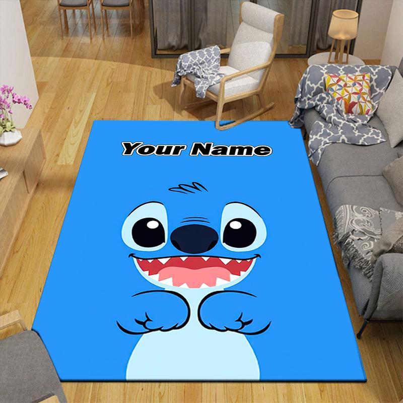 Custom 1Pc Lilo Stitch Adventure Rug Office Carpet Indoor Outdoor Entrance Doormat Nonslip Soft And Comfortable Living Room D916271