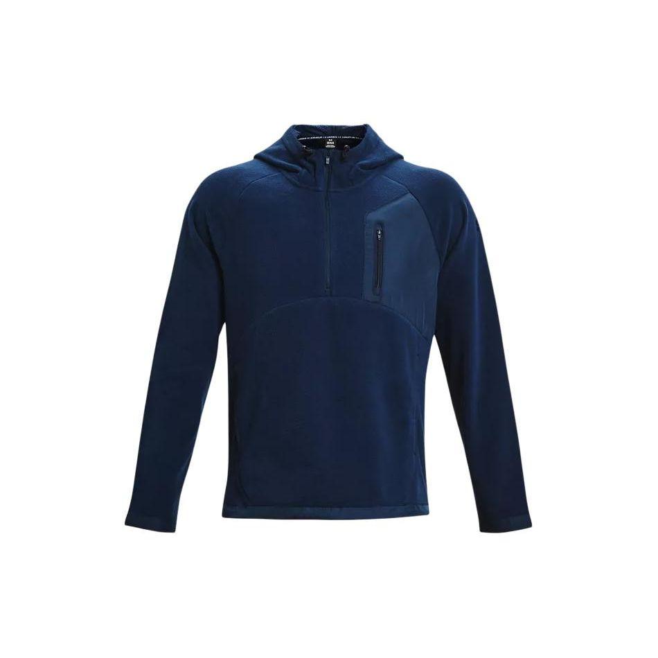 Under Armour Однотонный флисовый свитер с капюшоном, мужская толстовка, темно-синяя 1378981-408
