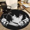 1PC Anime Character Office Round Rug, Non-slip, Soft and Durable Office Rug for Interior Decoration, Perfect for Office, Beautiful Decoration