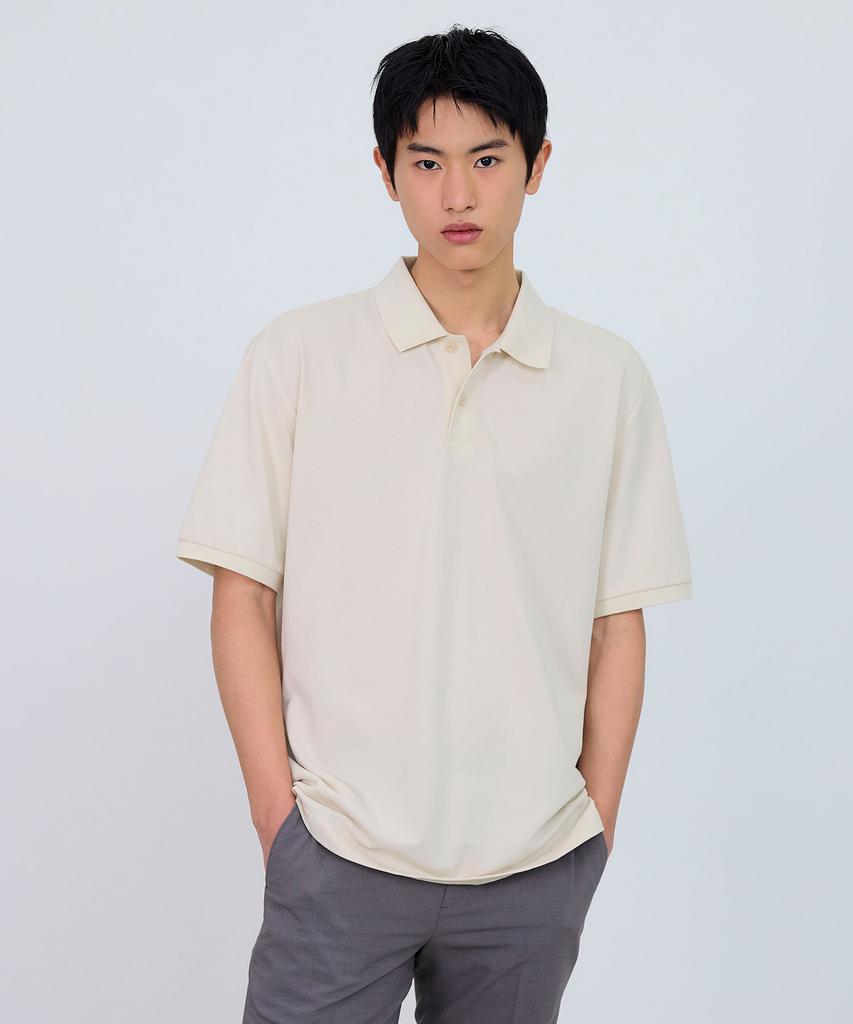 MINDBRIDGE [Cool] Pique Daily Collared T-Shirt - 5 Colors