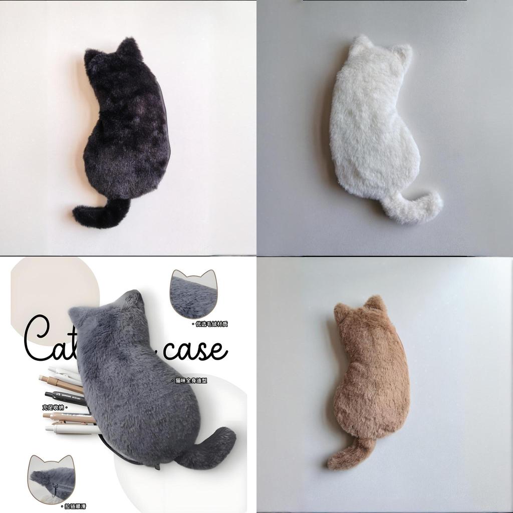 Cute Plush Cat Pen Holder With Lightweight Feel Suitable For School And Home