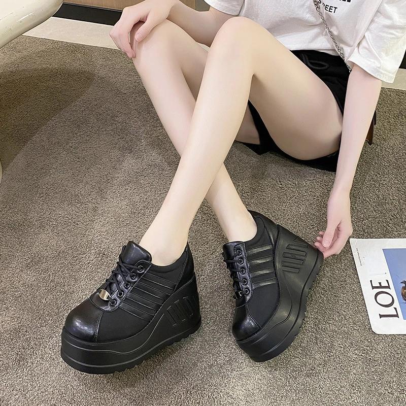 Fashion Punk Gothic Pumps Women 2024 New Thick Sole Brand Platform Mary Jane Shoes Wedge High Heels Party Cosplay Designer Lolita Shoes