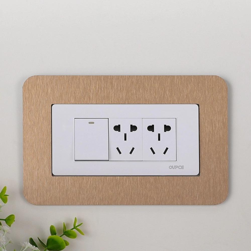 Dustproof Socket Frame Cover Anti-Dirty Acrylic Wall Decor Home Wall Renovation