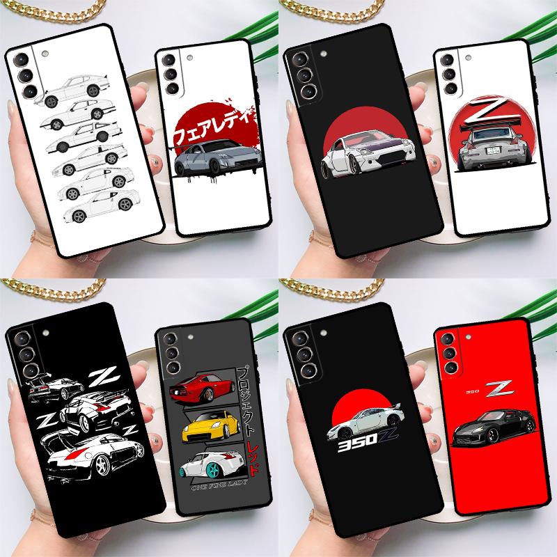 Sports Car JDM Drift 350Z 370Z Cover For Samsung Galaxy S23 S21 FE S20 FE S22 Plus Note 20 Ultra Note 10 S8 S9 S10 Plus Case