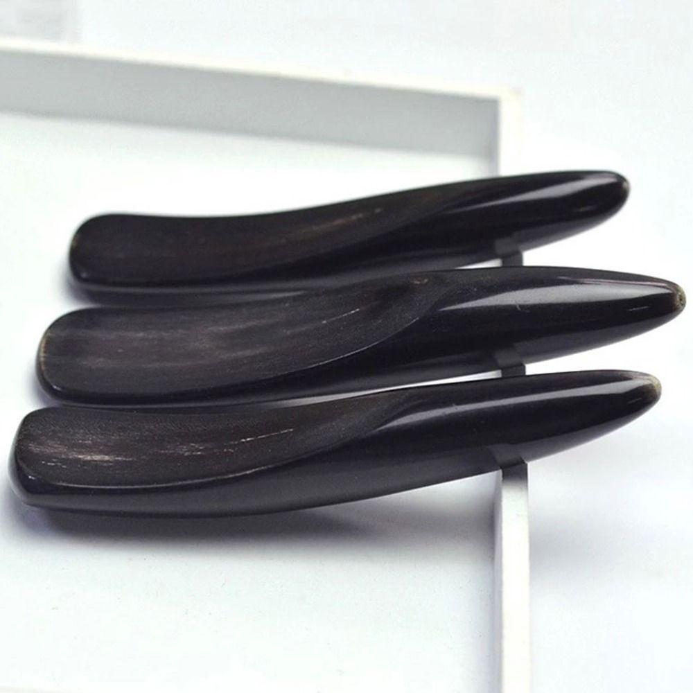 СПА Доска Гуа Ша Рог черного буйвола Инструмент для скребка Рог Палочка для массажа меридианов Салон красоты