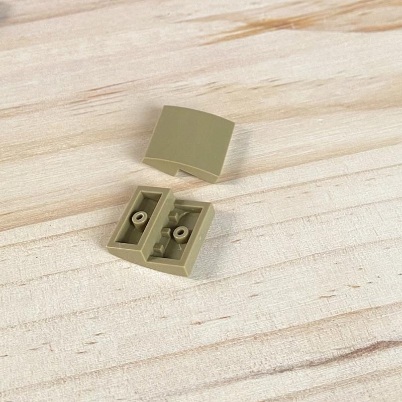 Compatible Building Block Small Particle Building Block Parts Parts 15068 Accessories 2X2X2/3 Smooth Curved Plate