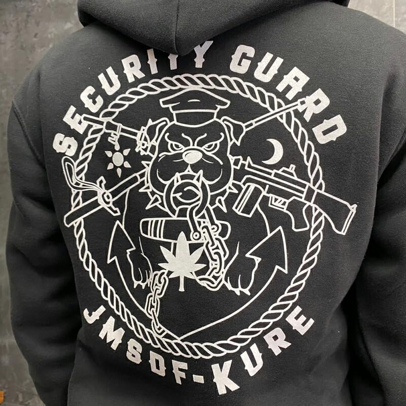Худи Сил самообороны Fuji Uniforms (Kure Land Guard) Военная толстовка Сил самообороны Японии с флисовой подкладкой, пуловер для Фа