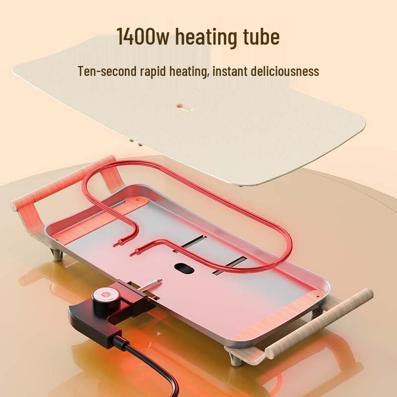 Electric Smokeless BBQ Grill with Integrated Pot