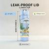 1PC Beach Parasol Girl Vacation 750ml Color Plastic Sports Water Bottle Leakproof Flip Straw Lid Suitable for Sports Office Home Use