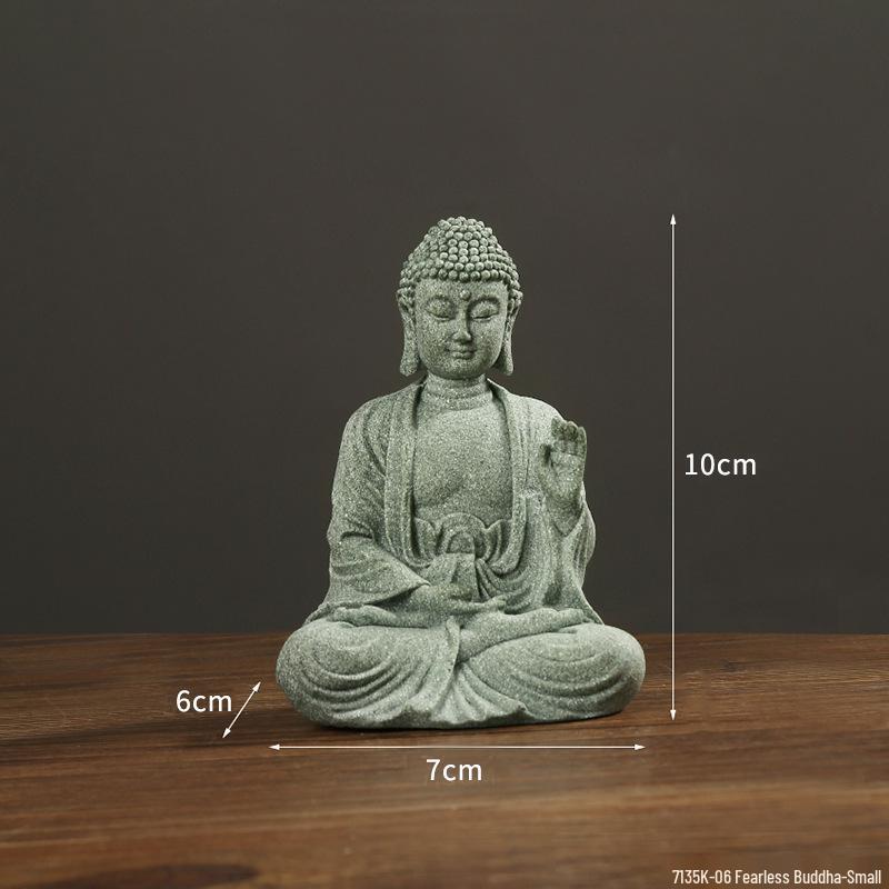 Envy Porcelain Stone Lantern: Small Chinese Pavilion Ornament for Desktop or Fish Tank Scenery.