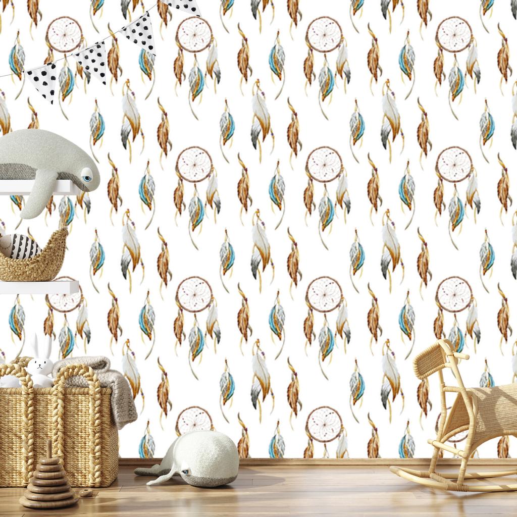 Dreams wallpaper in boho style for living room and bedroom 50x1000