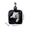 Cute Puppy Pattern Dog Treat Pouch Portable Snack Dispenser for Training, Pet Accessory for All Breeds & Outdoor Adventures