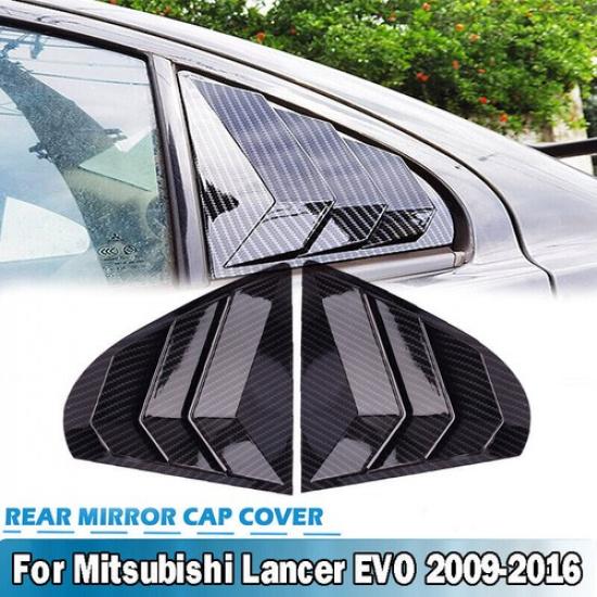 Жалюзи-шторки на окна из углеродного волокна для Mitsubishi Lancer Evolution EVO 2009-15