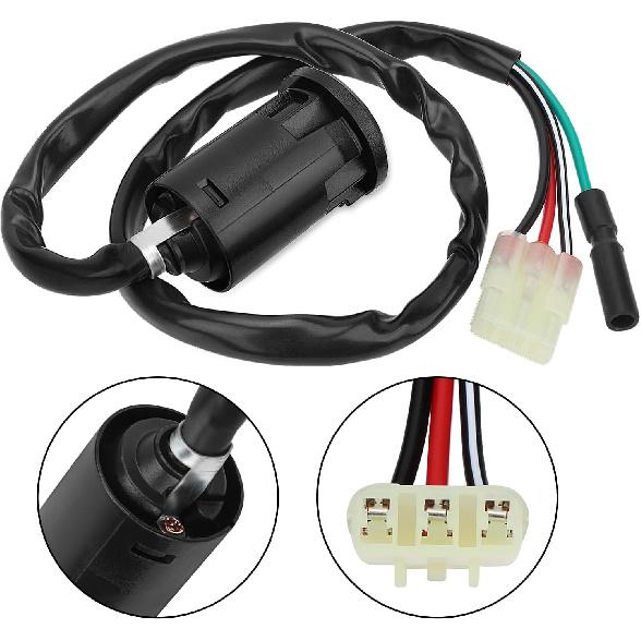 M MATI Ignition Key Switch For Honda Recon 250 1997- TRX250EX TRX250X 2001- TRX400EX 1999-2004 FourTrax 200 TRX200/TRX200D 1990-1997 35100-HM8-000