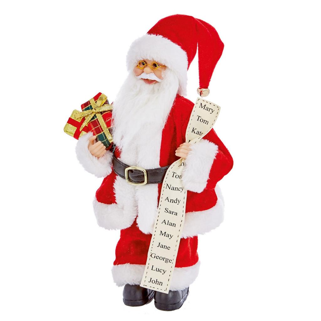 Premier Standing Santa with Glasses Decoration