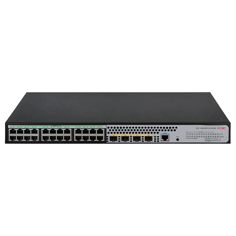 H3C S5024PV6-EI-HPWR 24-Port Gigabit Managed PoE+ Network Switch