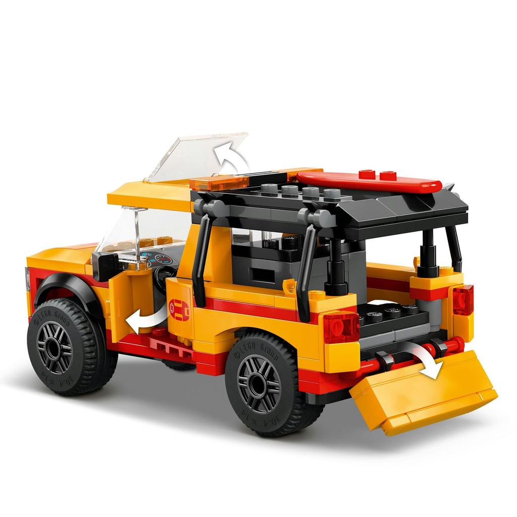 LEGO City Lifeguard Rescue Truck Toy Block Educational6789Транспортное средство Мини-машина 60453